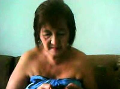 Fat Granny Asian lady on cam showing goods on cam - drtuber.com