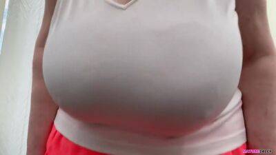 Granny Sallys Huge Dangly Tits Get Very Wet Under Her Skimpy Top - upornia.com - Britain