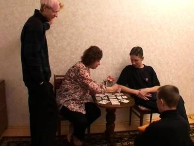 Granny getting gangbanged by fresh meats - nvdvid.com - Russia