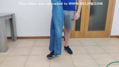 Mature Mother Sucks Cock While Measuring Clothes - hclips.com