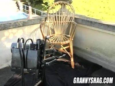 Horny Granny Banged By Fucking Machine In Public - upornia.com - Germany