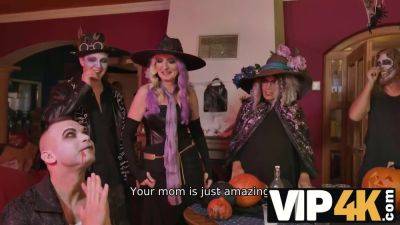 Wild Halloween party with over 50 kinky guests - Euro sex, mature granny, and VIP4K cosplay action - sexu.com - Czech Republic