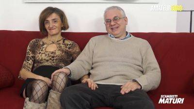 Pierre dj & Lulu Visconti take on massive cocks in a wild Italian granny anal scene - sexu.com - Italy