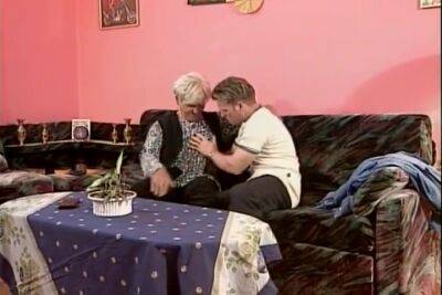 The Blonde Granny Fucks Her Grandson In All Her Eager Holes - upornia.com
