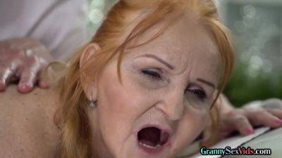 Chubby redhead Granny fucked by masseur after relax massage - hotmovs.com